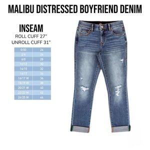 NWT Lularoe Distressed Boyfriend Denim Jeans- size 40 (magic waistband)